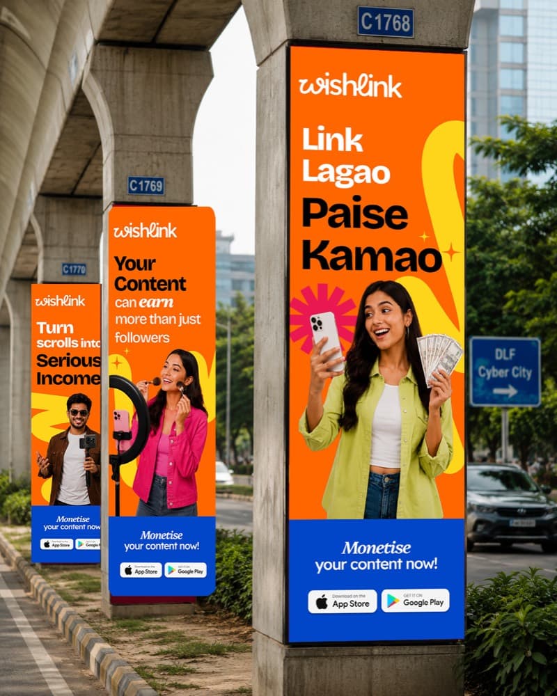 Metro station pillars